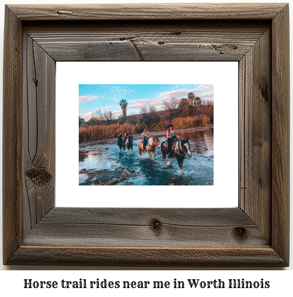 horse trail rides near me in Worth, Illinois